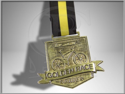 Golden race medals