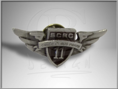 badge of Santa Claus party