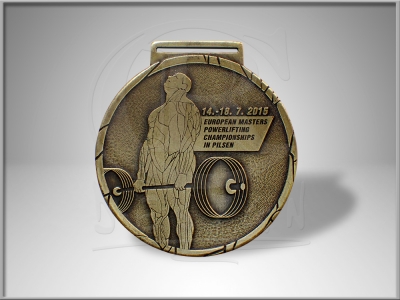 Medaile European Masters Powerlifting 2015